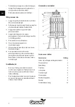 Предварительный просмотр 6 страницы Grouw! 70232 Instruction Manual