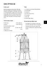 Предварительный просмотр 17 страницы Grouw! 70232 Instruction Manual