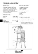 Предварительный просмотр 20 страницы Grouw! 70232 Instruction Manual