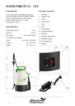 Preview for 2 page of Grouw! 98043 Instruction Manual