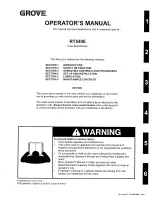 Предварительный просмотр 1 страницы Grove RT540E Operator'S Manual