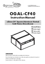 Preview for 1 page of Grow OGAL-CF40 Instruction Manual