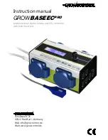 Growcontrol GROWBASE EC PRO Instruction Manual preview