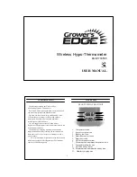 Grower's Edge 716555 User Manual предпросмотр