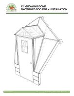 Growing Spaces 42' GROWING DOME SNOWSHED DOORWAY Installation Manual preview