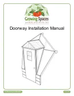 Growing Spaces Doorway Installation Manual preview