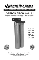 GrowMax Water GARDEN GROW 480 L/h Manual preview