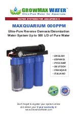 GrowMax Water MAXQUARIUM 000PPM Manual предпросмотр