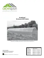 GrowSpan 105169F Assembly Instructions Manual предпросмотр