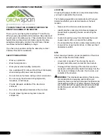 Preview for 2 page of GrowSpan 105175F Manual