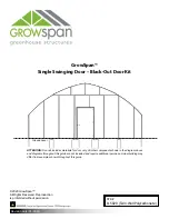 GrowSpan 115020 Manual preview