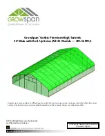 GrowSpan Gothic Premium H5CRU Assembly Instructions Manual preview