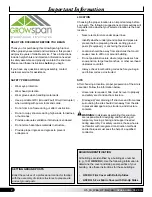 Preview for 2 page of GrowSpan Gothic Premium H5CRU Assembly Instructions Manual