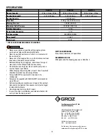 Предварительный просмотр 12 страницы Groz BGRP Series Instruction Manual