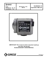 Groz FM-20 Installation & Operation Manual preview