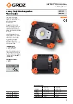 Groz LED 550 Instruction Manual предпросмотр