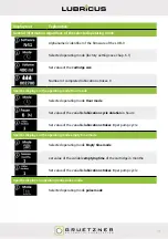 Preview for 33 page of Gruetzner LUBRICUS LUB-V User Manual