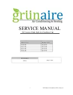 Grunaire GSU091HX Service Manual предпросмотр