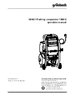 Grunbeck GENO-flushing compressor 1988 K Operation Manual preview