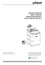 Предварительный просмотр 1 страницы Grunbeck Weichwassermeister GSX 10 Operation Manual