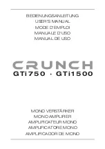 Preview for 1 page of Grunch GTi1500 User Manual