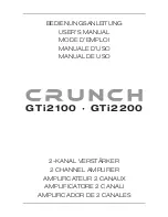 Preview for 1 page of Grunch GTi2100 User Manual