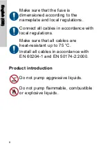 Preview for 8 page of Grundfos A Safety Instructions And Other Important Information