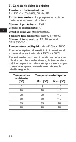 Предварительный просмотр 44 страницы Grundfos ALPHA+ 15-40 Installation And Operating Instructions Manual