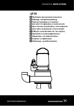 Grundfos AP30 Installation And Operating Instructions Manual предпросмотр