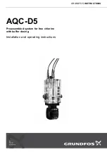 Предварительный просмотр 1 страницы Grundfos AQC-D5 Installation And Operating Instructions Manual