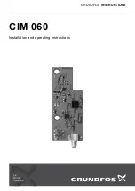 Preview for 1 page of Grundfos CIM 060 Installation And Operating Instructions Manual