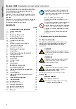 Предварительный просмотр 2 страницы Grundfos CM-L Series Installation And Operating Instructions Manual