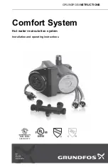 Grundfos Comfort 595916 Installation And Operating Instructions Manual предпросмотр