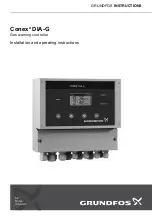 Preview for 1 page of Grundfos Conex DIA-G Installation And Operating Instructions Manual