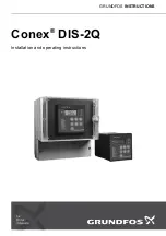 Предварительный просмотр 1 страницы Grundfos Conex DIS-2Q Installation And Operating Instructions Manual