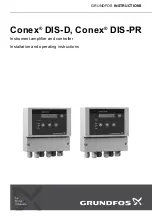 Grundfos Conex DIS-D Installation And Operating Instructions Manual preview