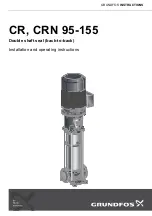 Grundfos CR 125 Installation And Operating Instructions Manual предпросмотр