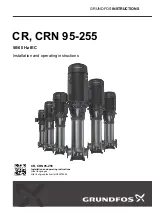 Grundfos CRN 125-11 Installation And Operating Instructions Manual предпросмотр