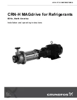 Grundfos CRN-H MAGdrive Installation And Operating Instructions Manual предпросмотр