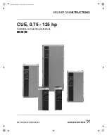 Grundfos CUE Series Installation And Operating Instructions Manual preview