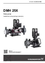 Grundfos DMH 25X Installation And Operating Instructions Manual предпросмотр