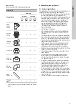 Preview for 5 page of Grundfos DUOLIFT APB Series Installation And Operating Instructions Manual