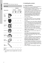 Preview for 8 page of Grundfos DUOLIFT Series Installation And Operating Instructions Manual