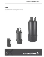 Предварительный просмотр 1 страницы Grundfos DWK O 6.50.075 Instructions Manual