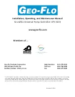 Предварительный просмотр 36 страницы Grundfos Geo-Flo Universal Pump Controller Installation, Operating And Maintenance Manual