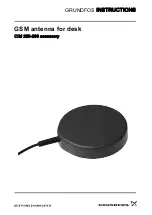 Предварительный просмотр 1 страницы Grundfos GSM antenna for desk Instructions Manual