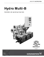 Grundfos Hydro Multi-B Series Installation And Operating Instructions Manual предпросмотр