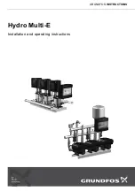 Grundfos Hydro Multi-E Installation And Operating Instructions Manual предпросмотр