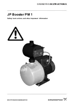 Grundfos JP Booster PM 1 Instructions Manual preview