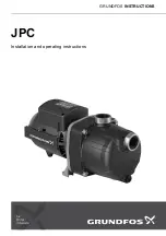 Grundfos JPC 3-42 Installation And Operating Instructions Manual предпросмотр